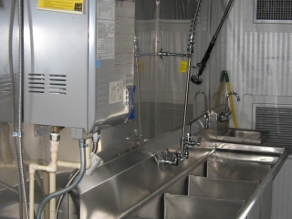 Dishwashing Sinks and Water Heater