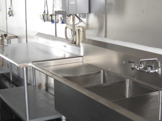 Kitchen Sink and Prep Table